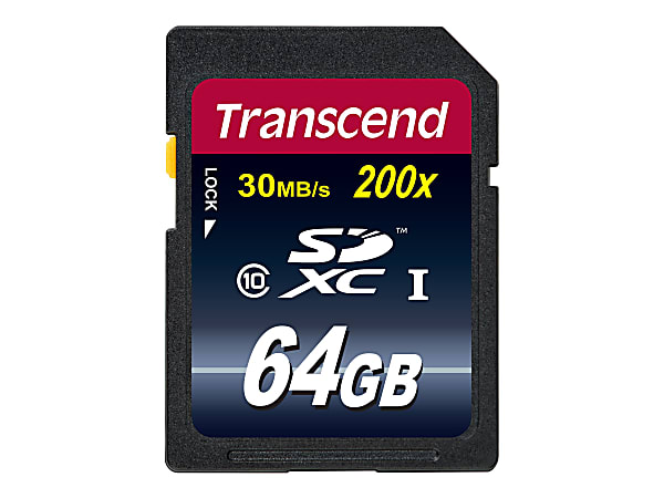 Transcend Premium - Flash memory card - 64 GB - Class 10 - SDXC