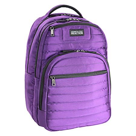 Kenneth Cole Reaction Puffed Collection Laptop Backpack For 17" Laptops, Purple