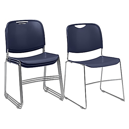 National Public Seating 8500 Ultra-Compact Plastic Stack Chairs,