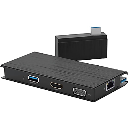 VisionTek VT100 Universal USB 3.0 Portable Dock - USB 3.0 Docking Station - Ports: 2x USB 3.0 -RJ45  - 901200