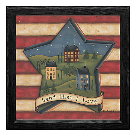Timeless Frames® Americana Framed Artwork, 12" x 12", Land That I Love