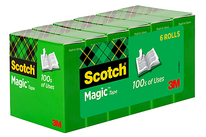 Scotch Magic Invisible Tape 34 x 2592 Clear Pack of 2 rolls - Office Depot