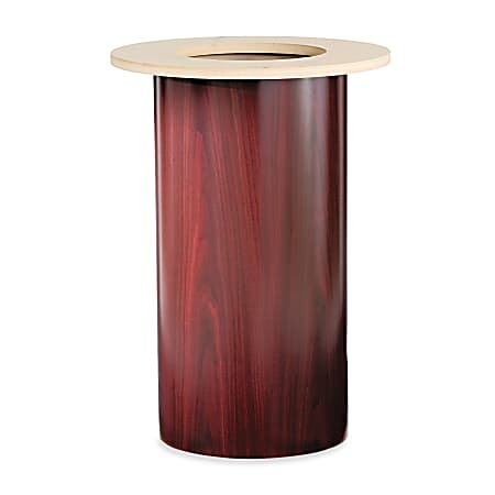 HON® Preside™ Cylinder Table Base, Mahogany
