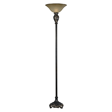 Kenroy Contessa Torchiere, 72"H, Bronzed Gold Finish