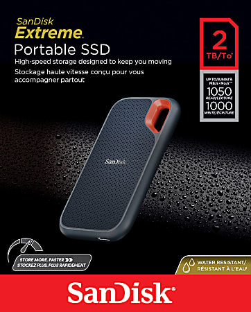 Disque SSD Externe portable SanDisk Extreme 1 To Noir - SSD