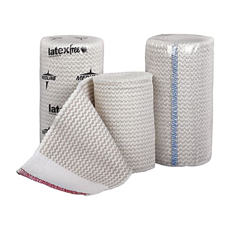 Medline Matrix Non-Sterile Elastic Bandages, 2" x 5 Yards, White, Case Of 50
