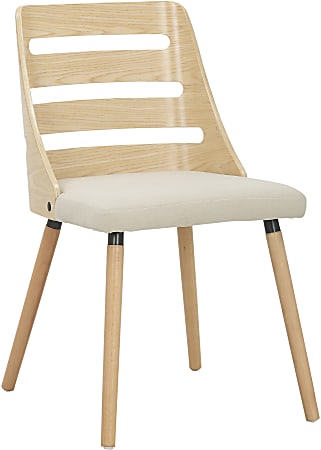 LumiSource Trevi Chair, Cream/Natural