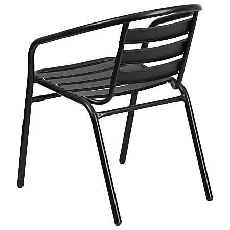 Flash furniture metal restaurant stack new arrivals chair with aluminum slats multiple colors