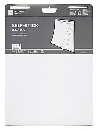 Business Source 25x30 Self-Stick Easel Pads