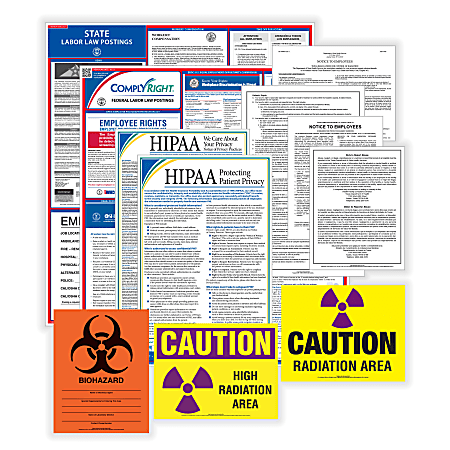 ComplyRight™ Healthcare Federal And State Labor Law Poster Set, English, Louisiana