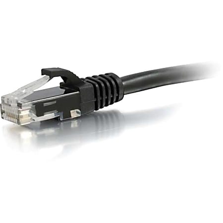 C2G 1ft Cat6a Snagless Unshielded (UTP) Network Patch Ethernet Cable-Black - Category 6a for Network Device - RJ-45 Male - RJ-45 Male - 10GBase-T - 1ft - Black