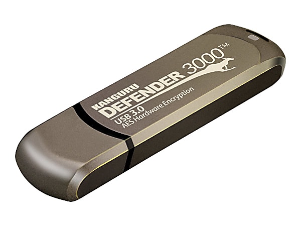 Kanguru Encrypted Defender 3000 - USB flash drive - encrypted - 32 GB - USB 3.2 Gen 1 - FIPS 140-2 Level 3 - TAA Compliant