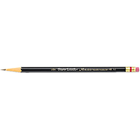 Matte Black Pencils with Black Eraser, Soft Graphite – Noteworthy Paper &  Press
