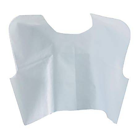 Medline Disposable Patient Capes, 30" x 21", Blue, Pack Of 100