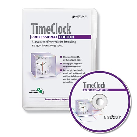 Gradience® TimeClock Professional HR Software, Disc