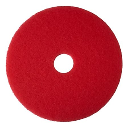 Niagara™ 5100N Buffing Floor Pads, 12" Diameter, Red, Case Of 5