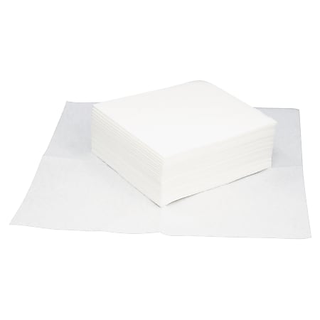 Hospeco TASKBrand Grease & Oil Wipers, 12” x 13-1/4”, White, 50 Sheets Per Pack, Carton Of 16 Packs