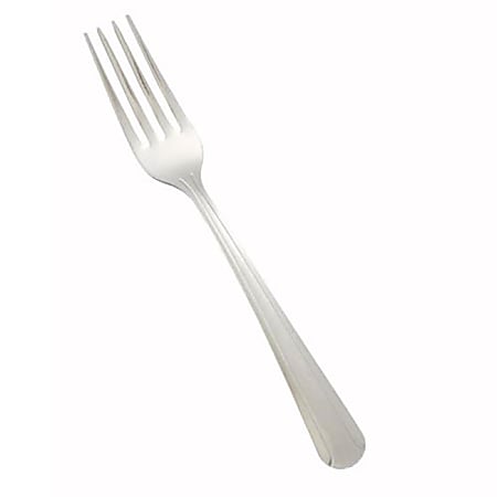 Winco Dinner Forks, 7", Dominion Pattern, Silver, Pack Of 12 Forks
