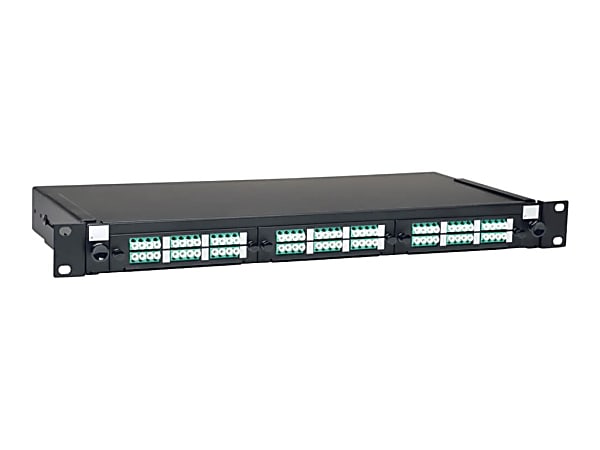 Eaton Tripp Lite Series 36-Port LC/LC Rackmount Fiber Enclosure Feed Through Patch Panel 1U - Patch panel - N492036LCLCE