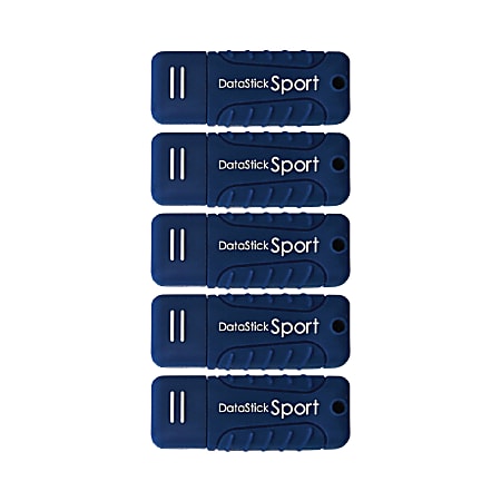 Centon DataStick Pro USB 3.0 Flash Drives, 16GB, Sport Blue, Pack Of 5 Flash Drives, S1-U3W2-16G-5B