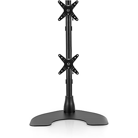 Ergotech Dual LCD Monitor Desk Stand - 28" pole - Black - Vertical - Dual