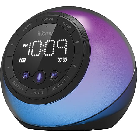 iHome iBT297 Bluetooth Speaker System - Black - Battery Rechargeable