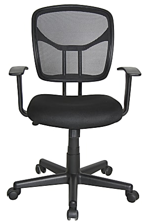 OFM Essentials Mesh Mid Back Task Chair Black Office Depot