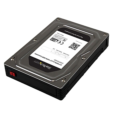 StarTech.com 2.5" to 3.5" SATA Aluminum Hard Drive Adapter Enclosure with SSD / HDD Height up to 12.5mm