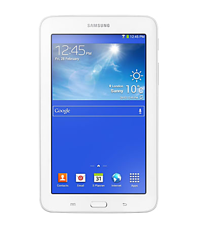 Samsung Galaxy Tab® 3 Lite Tablet, 7" Screen, 1GB Memory, 8GB Storage, Android 4.2 Jelly Bean, White