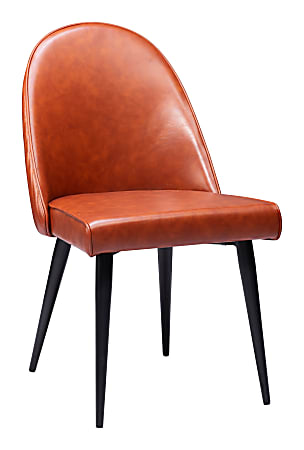 Zuo Silloth Dining Accent Chairs, Brown, Set Of 2 Chairs