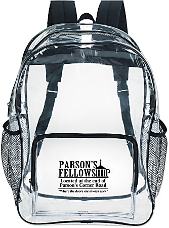 Clear backpacks near me outlet