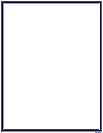 Great Papers! Letterhead Stationery Navy Border, 8.5" x 11", Inkjet and Laser Printer Compatible, 80 count