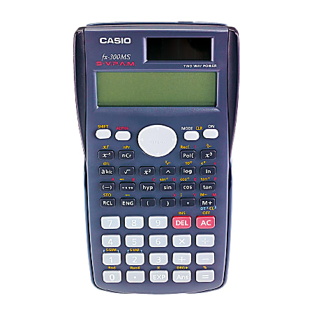 fx-300MS PLUS 2nd Edition, All Black Scientific Calculator