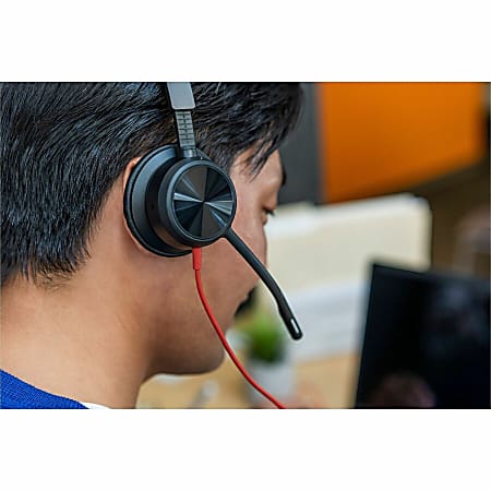 Poly Blackwire 8225 Stereo Microsoft Teams Certified USB C Headset USB ...