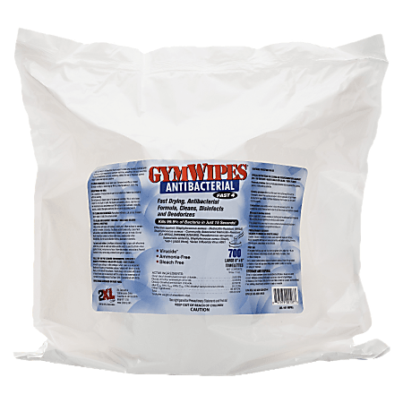 2XL Antibacterial Wipes, 6" x 8", Pack Of 700