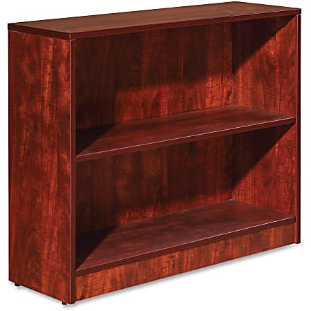 Lorell® Essentials Series Bookcase, 2-Shelf, Cherry
