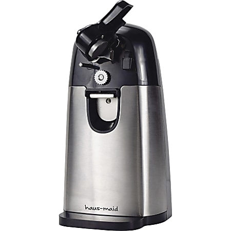 Coffee Pro Haus Maid Electric Can Opener 9 110 H x 5 310 W x 4 2132 Black -  Office Depot