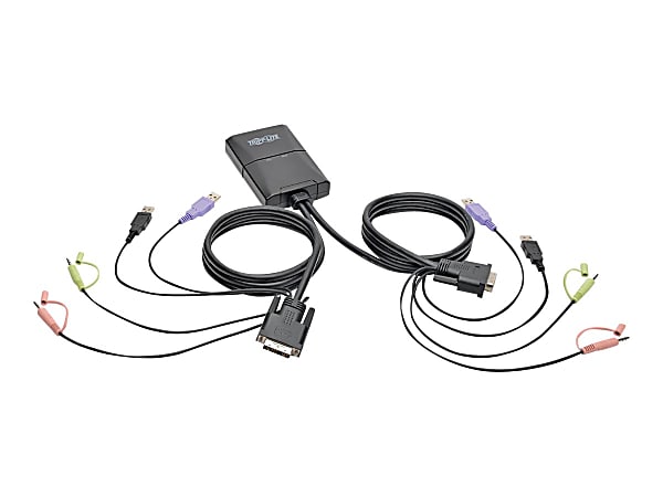 Tripp Lite 2-Port USB/DVI Cable KVM Switch with