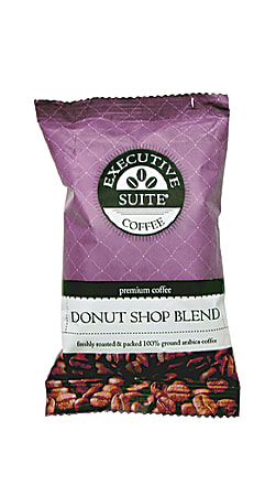 Executive Suite® Coffee Single-Serve Coffee Packets, Donut Shop® Regular Blend, Carton Of 42