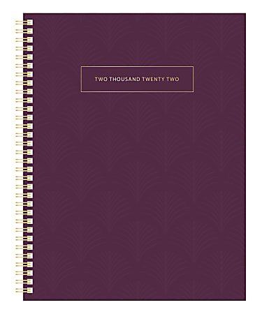 Office Depot® Brand Weekly/Monthly Planner, 8-1/2" x 11", Gatsby, January to December 2022, NW8511PPG