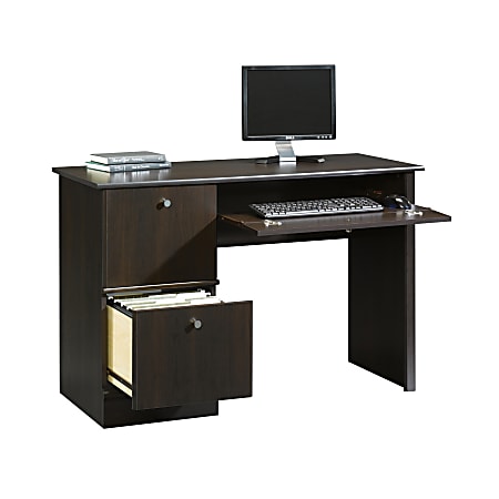 Sauder Select 46 W Computer Desk Cinnamon Cherry Office Depot