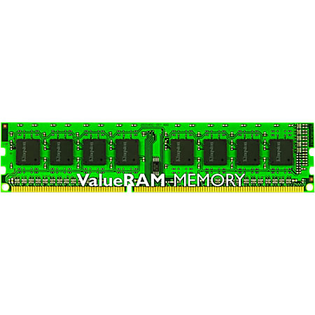 Kingston ValueRAM 8GB DDR3 SDRAM Memory Module - 8 GB (1 x 8GB) - DDR3-1333/PC3-10600 DDR3 SDRAM - 1333 MHz - CL9 - 1.35 V - ECC - Registered - 240-pin - DIMM