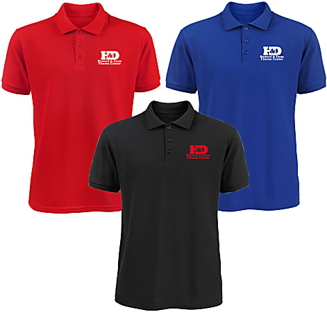 Custom Screen Printed Mens 5050 Polo Shirt Office Depot