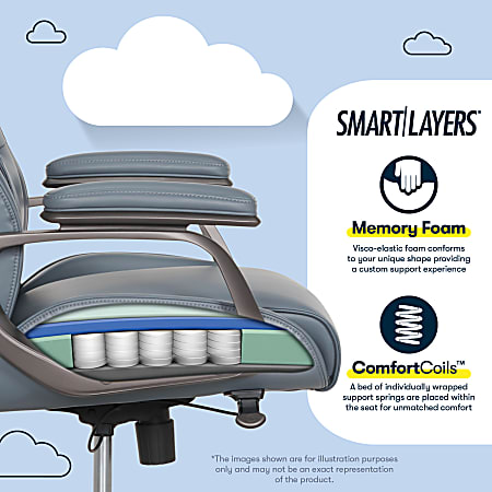 Serta SmartLayers Mosby Ergonomic Vegan Leather High Back