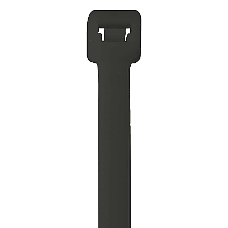 Partners Brand UV Cable Ties, 120 Lb, 8", Black, Case Of 100