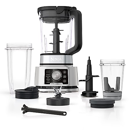 Ninja Nutri Ninja 5 Speed Blender With Auto iQ Stainless Steel - Office  Depot