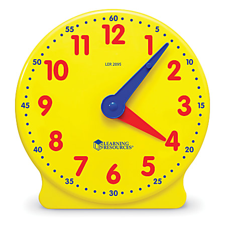 LEARNING RESOURCES BIG TIME CLOCK STUDENT 12 HR 5 