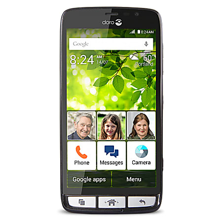 Doro 824 Senior-Friendly Cell Phone, Black, PDN200001
