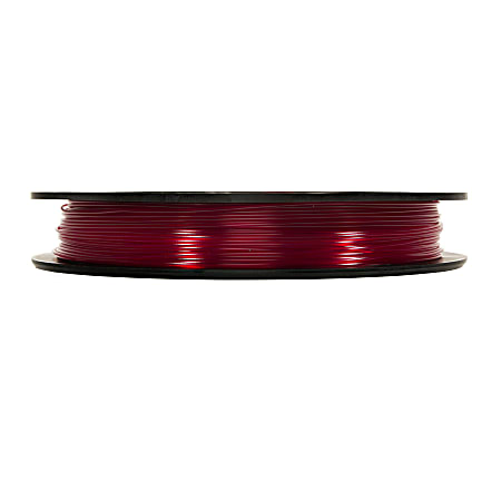 MakerBot PLA Filament Spool, MP05762, Large, Translucent Red, 1.75 mm