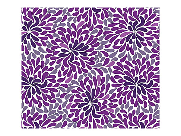 Deflecto FashionMat - Floor mat for home, home office - rectangular - 89 x 101.6 cm - purple rain